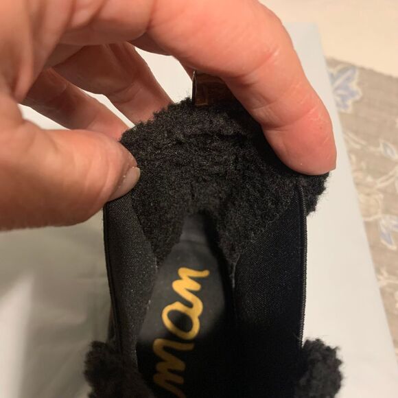 Sam Edelman Jaclyn Black Waterproof Suede Chelsea Boots Size 8.5 - Picture 11 of 11